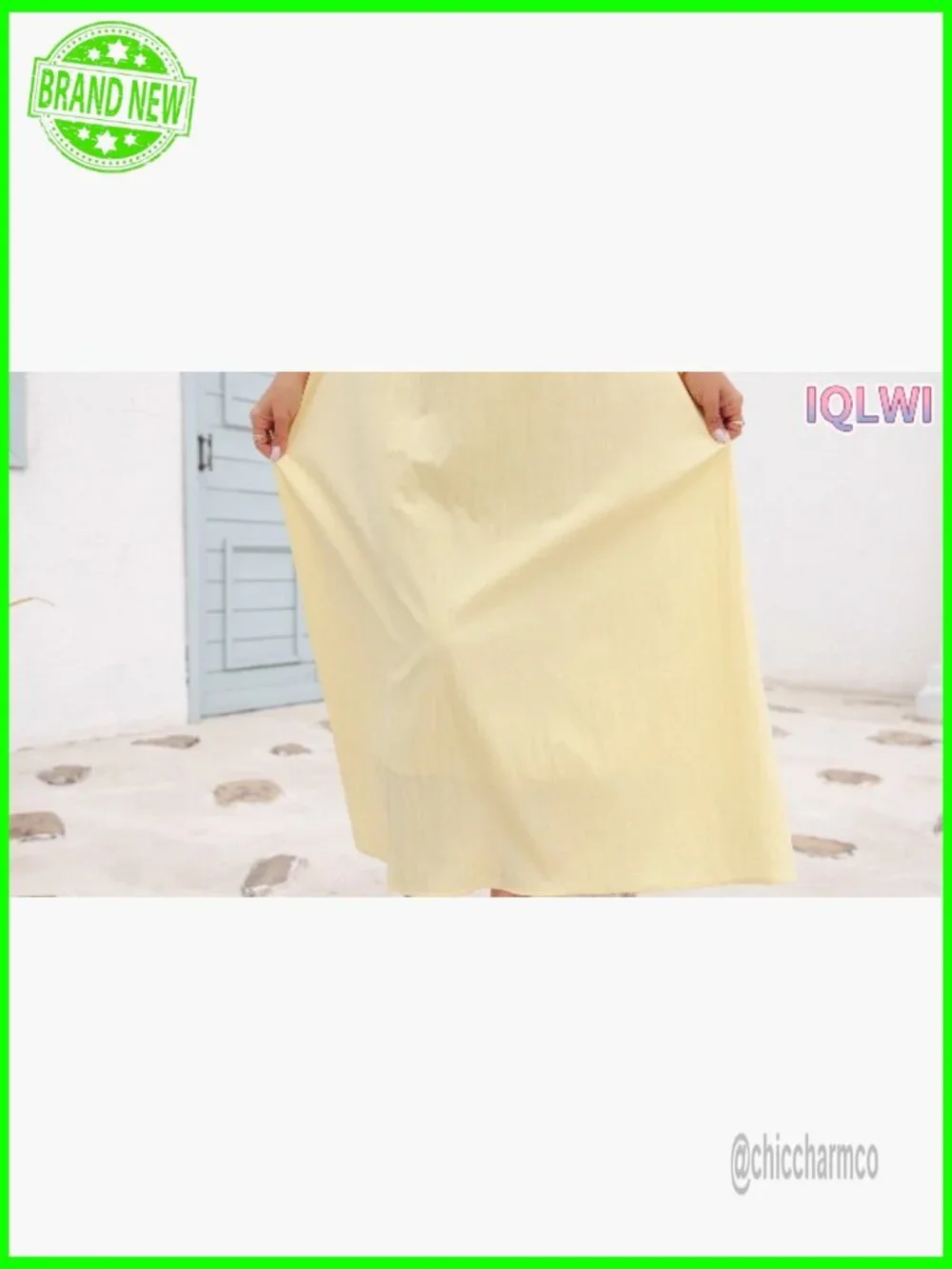 Backless Maxi Dress with Adjustable Straps Flowy Boho Sundress - Picture 7 of 7